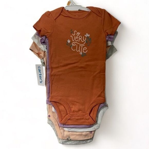 Carter's baby-girls Multi-pk Bodysuits 126g330 Size 12M - Picture 3 of 6